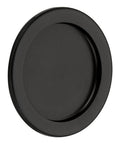 Flat Black Round Tubular Pocket Door Passage Pull T383
