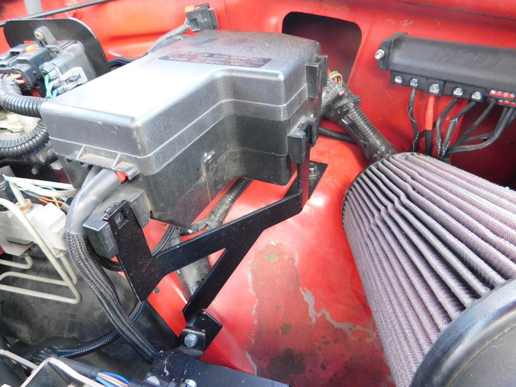 Black Power Distribution Box with Mounting Bracket F203524