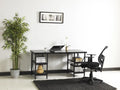 60" Extra Wide Wood Top 4 Shelves Writing and Computer Desk N35842