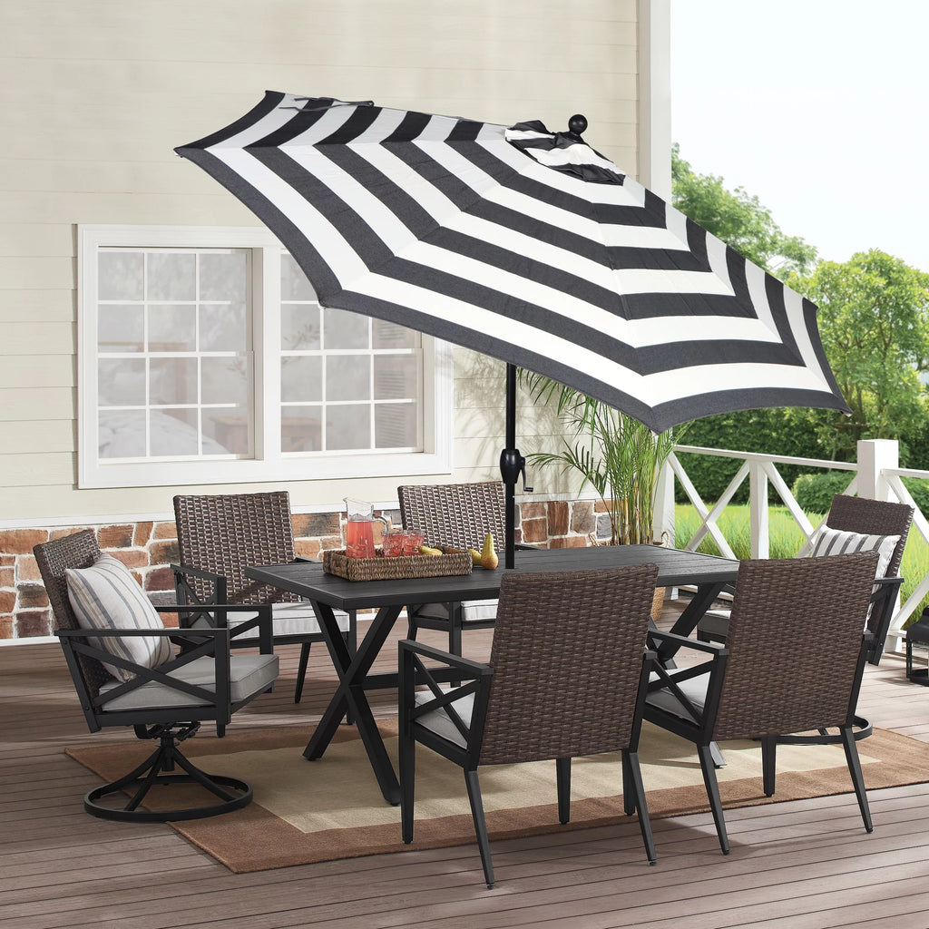 9' Round Crank Patio Umbrella L186953
