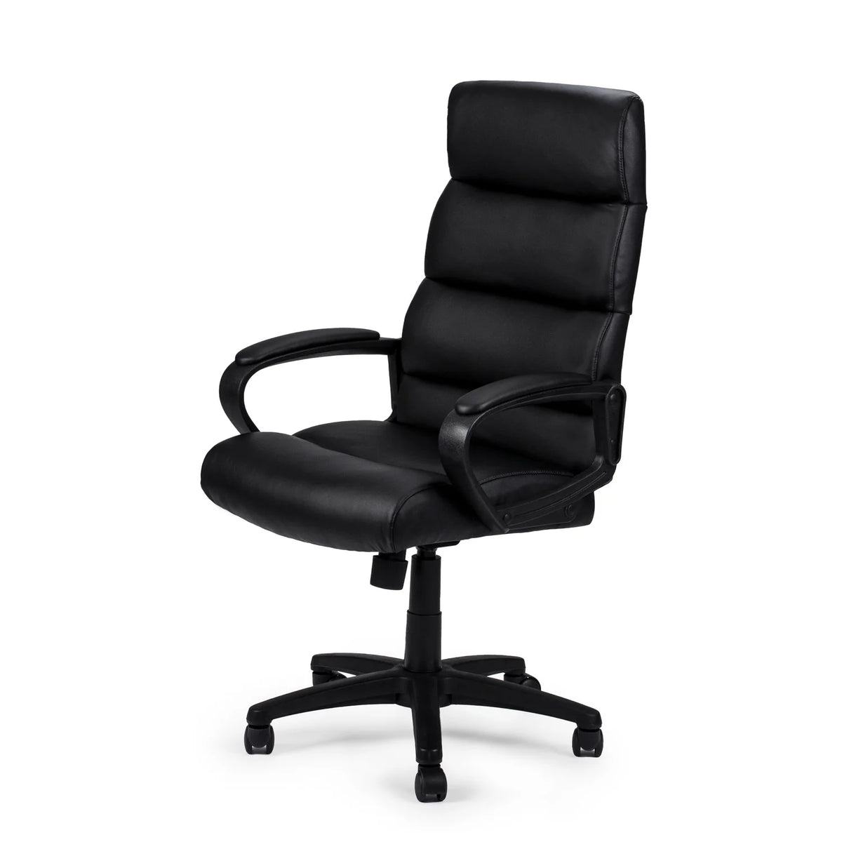 Black Faux Leather Office Chair I817