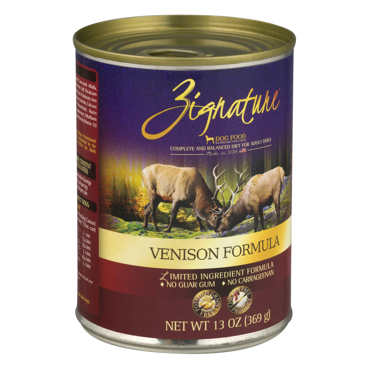 Venison Formula Wet Dog Food 13 Oz B18410