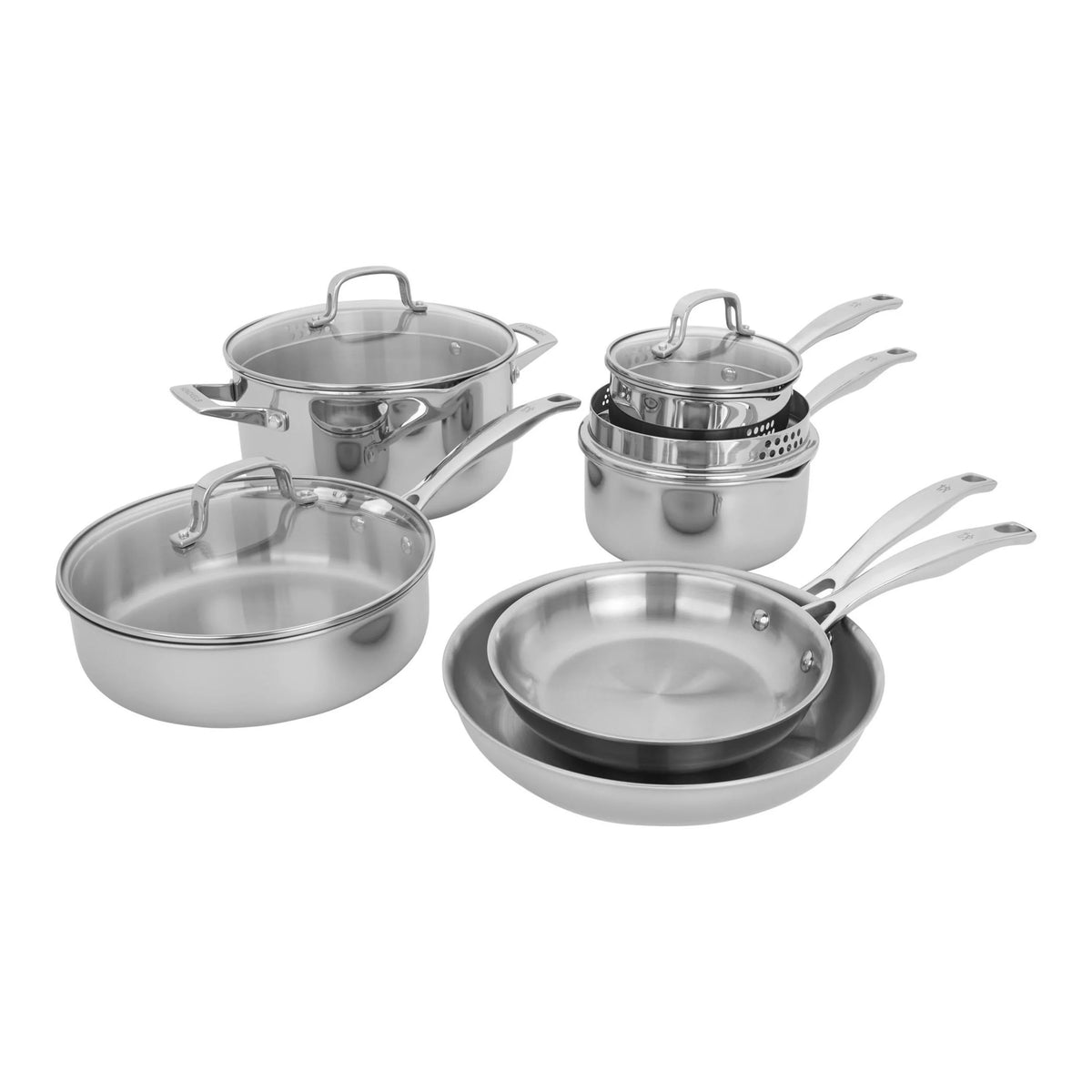 10pc Stainless Steel Cookware Set Z15909