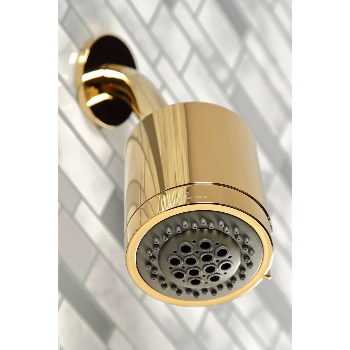 Polished Brass Three-Handle Tub and Shower Faucet X456