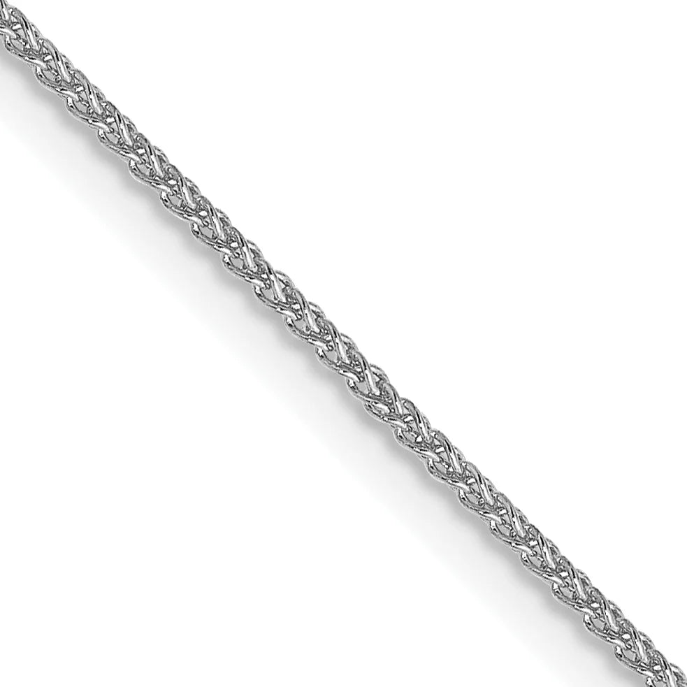14K White Gold Spiga Chain Necklace 16 Inches U3430