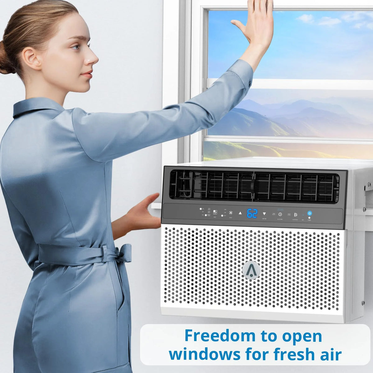 6000 BTU Window Air Conditioner with Remote Control W4286