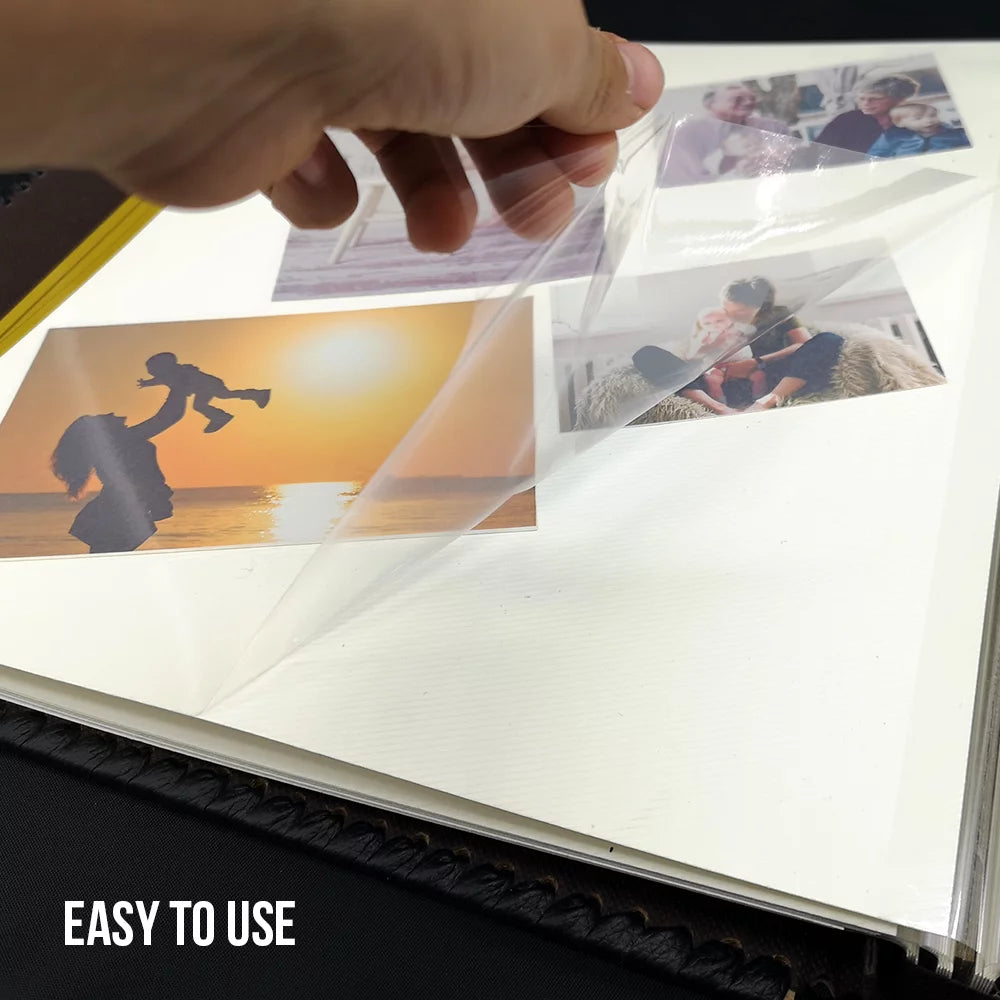 Self Adhesive Photo Album Leather Cover Holds 3X5 4X6 5X7 6X8 8X10 10x12 Photos M66204