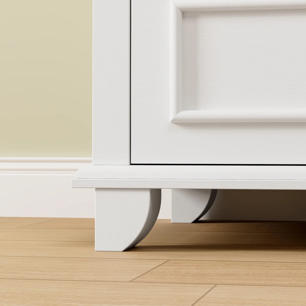 White 5 Drawer Tall Dresser Y88076