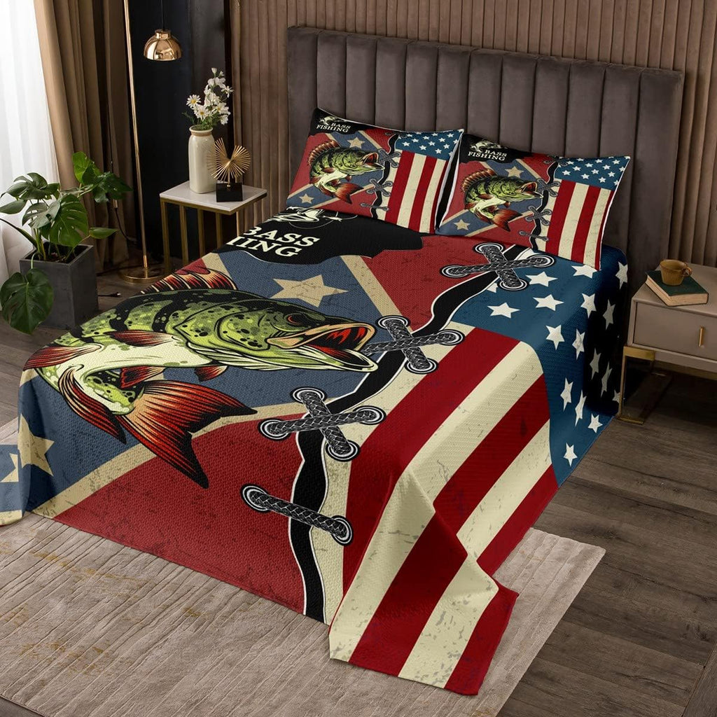 Twin Camo Quilted Bedspread M819