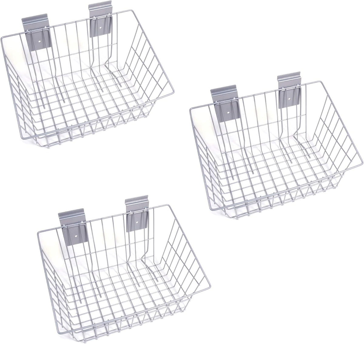 15" x 11" x 8" Medium Wire Basket - 3 Pack N205643