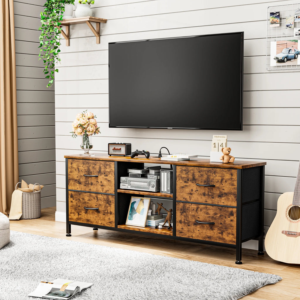 Brown 4 Drawer Dresser TV Stand A351813