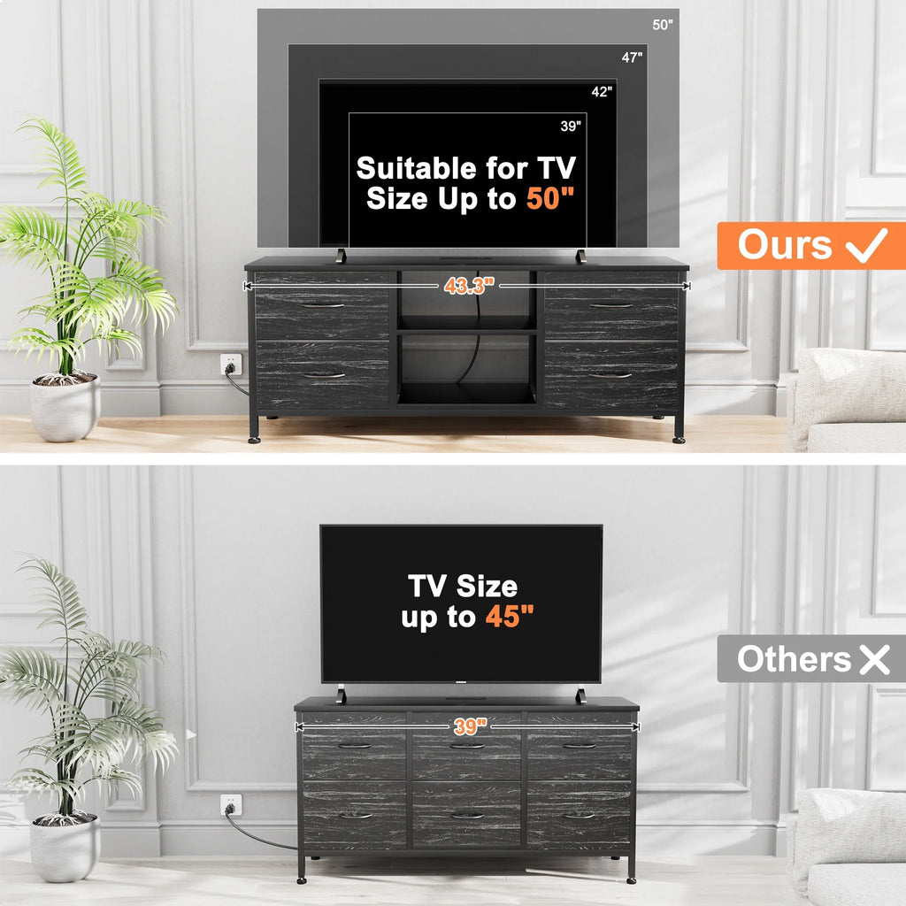 Brown 4 Drawer Dresser TV Stand A351813