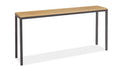 Maple Top Console Table with Natural Steel Base R95079