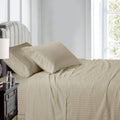 Striped California King Bed Sheets U8710