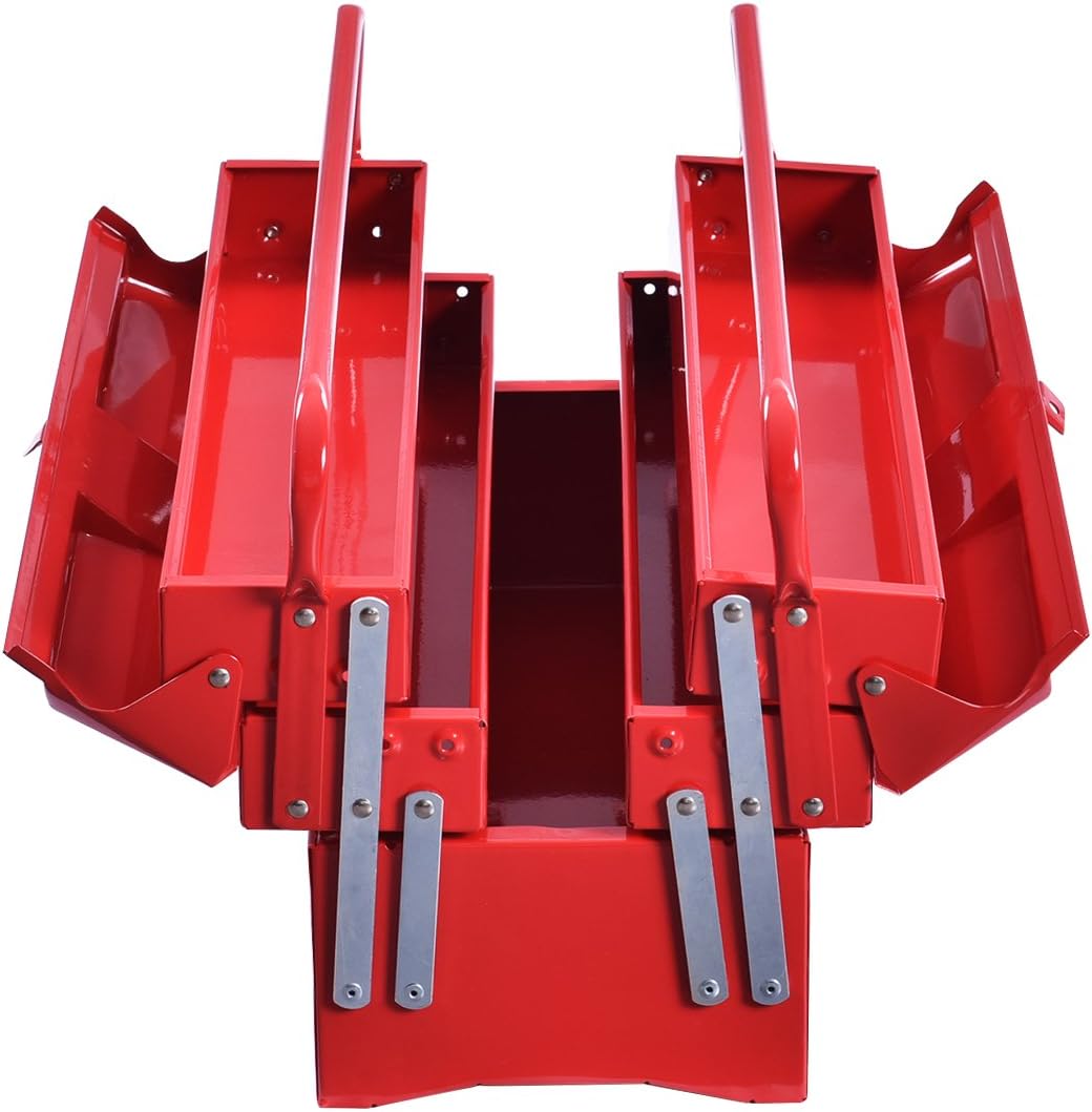 Red Steel Tool Chest Cabinet L3858