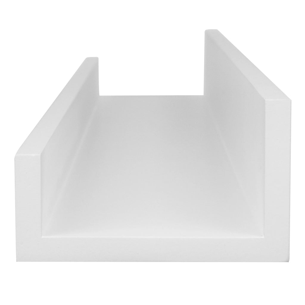 White Set of 2 Wall Floating Shelves Z811406
