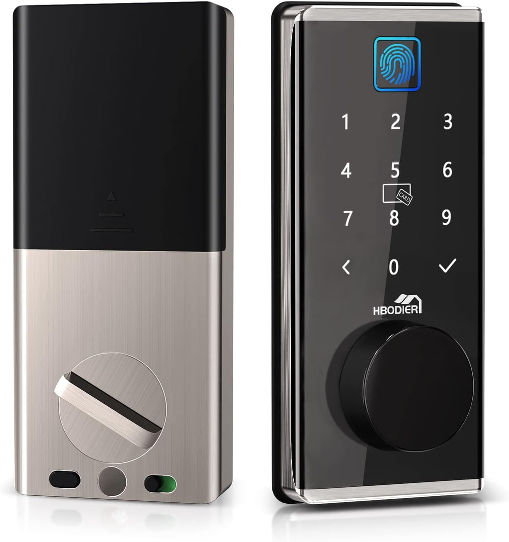 Smart Lock Keyless Entry Deadbolt with Fingerprint, Touchscreen Keypad, Keys, IC Card, APP W5094