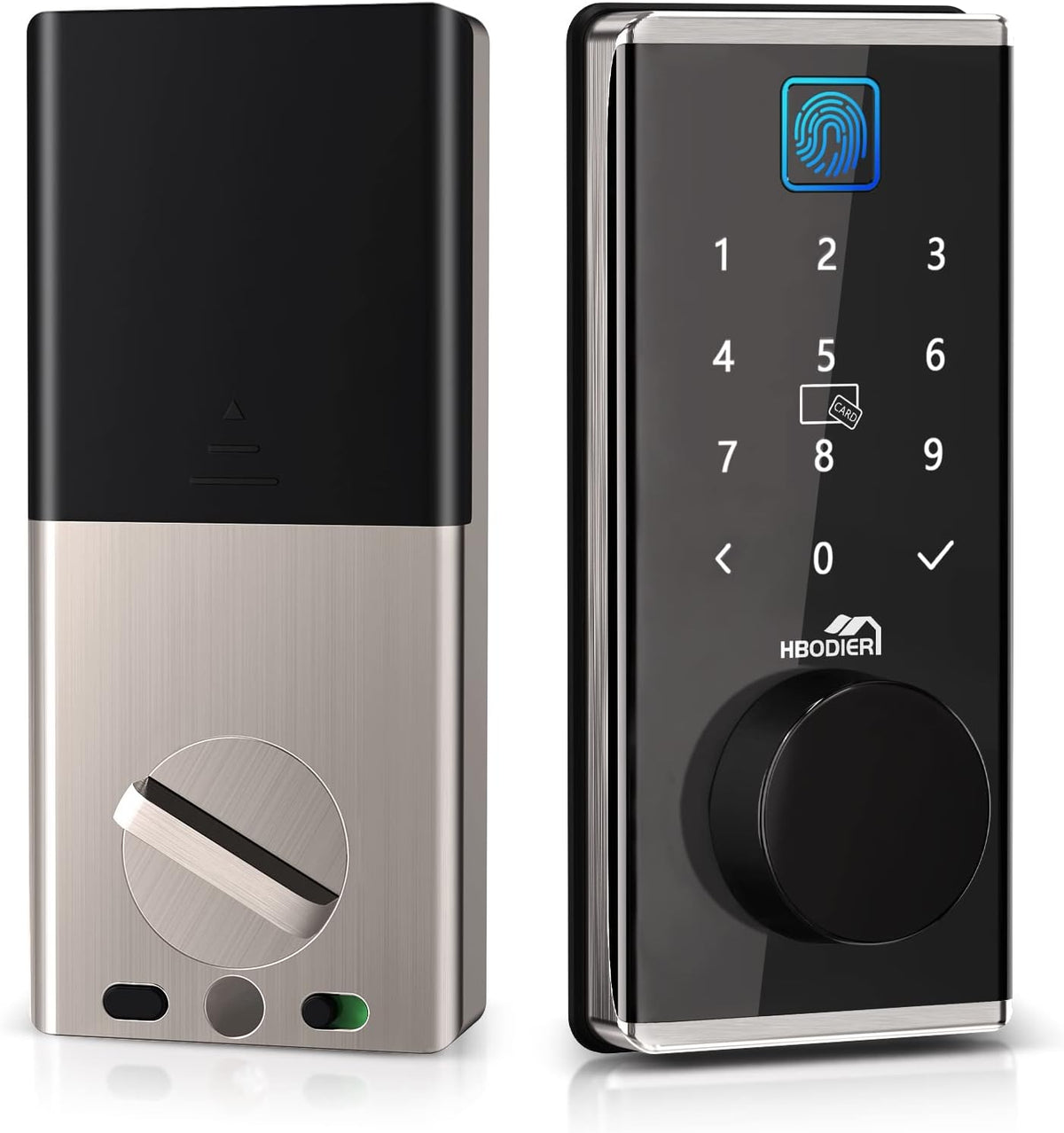 Smart Lock Keyless Entry Deadbolt with Fingerprint, Touchscreen Keypad, Keys, IC Card, APP W5094