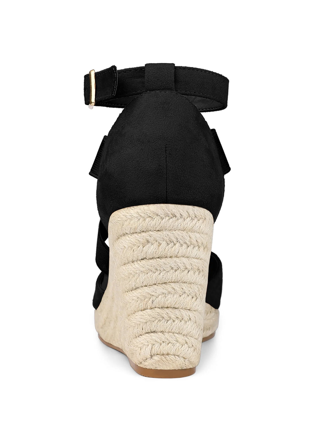 Espadrille Platform Closed Toe Wedges Heel Sandal A20782