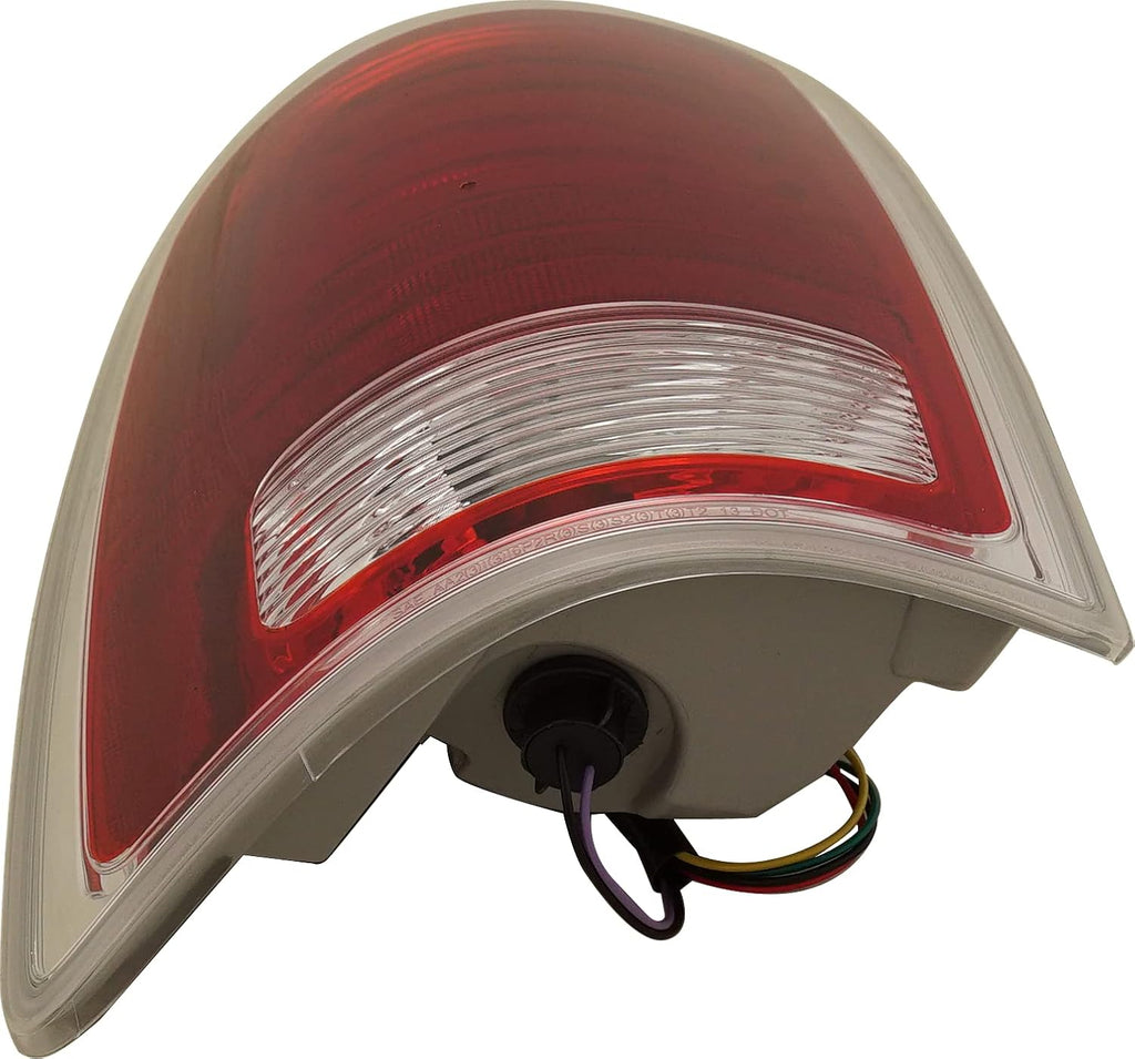 Tail Light Compatible with 2013-2018 Ram 1500/2500 Clear & Red Lens Chrome CAPA Driver Side C465