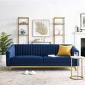 Navy Velvet Sofa C90328