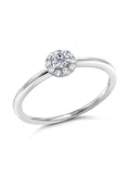 10K White Gold Lab Grown Diamond Engagement Ring G1402
