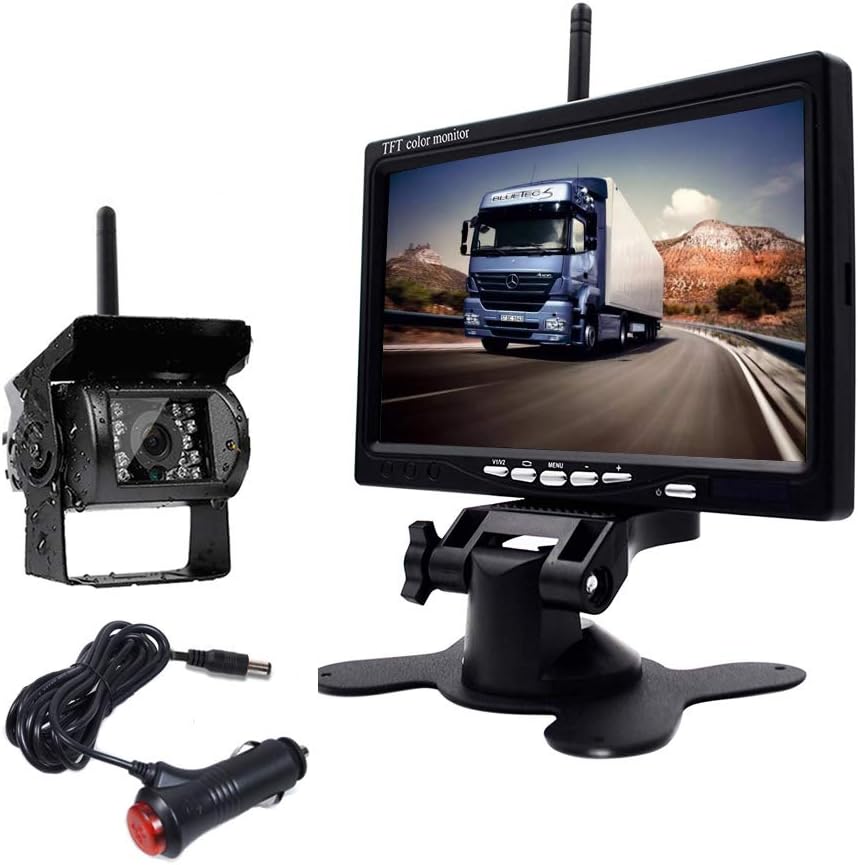 Waterproof Wireless Backup Camera and 7" HD LCD Monitor Kit, Pack of 2 L737986