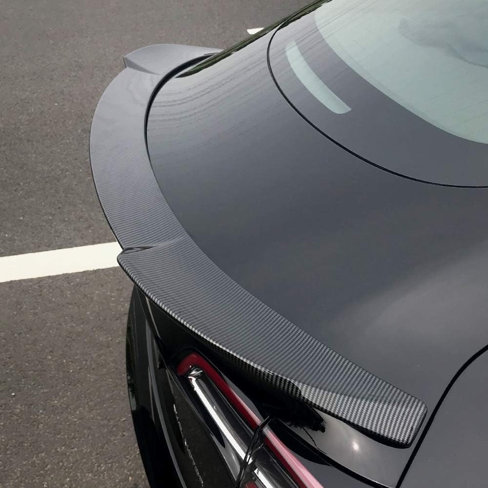 Glossy Carbon Fiber Pattern Rear Spoiler for Tesla Model 3 O807733