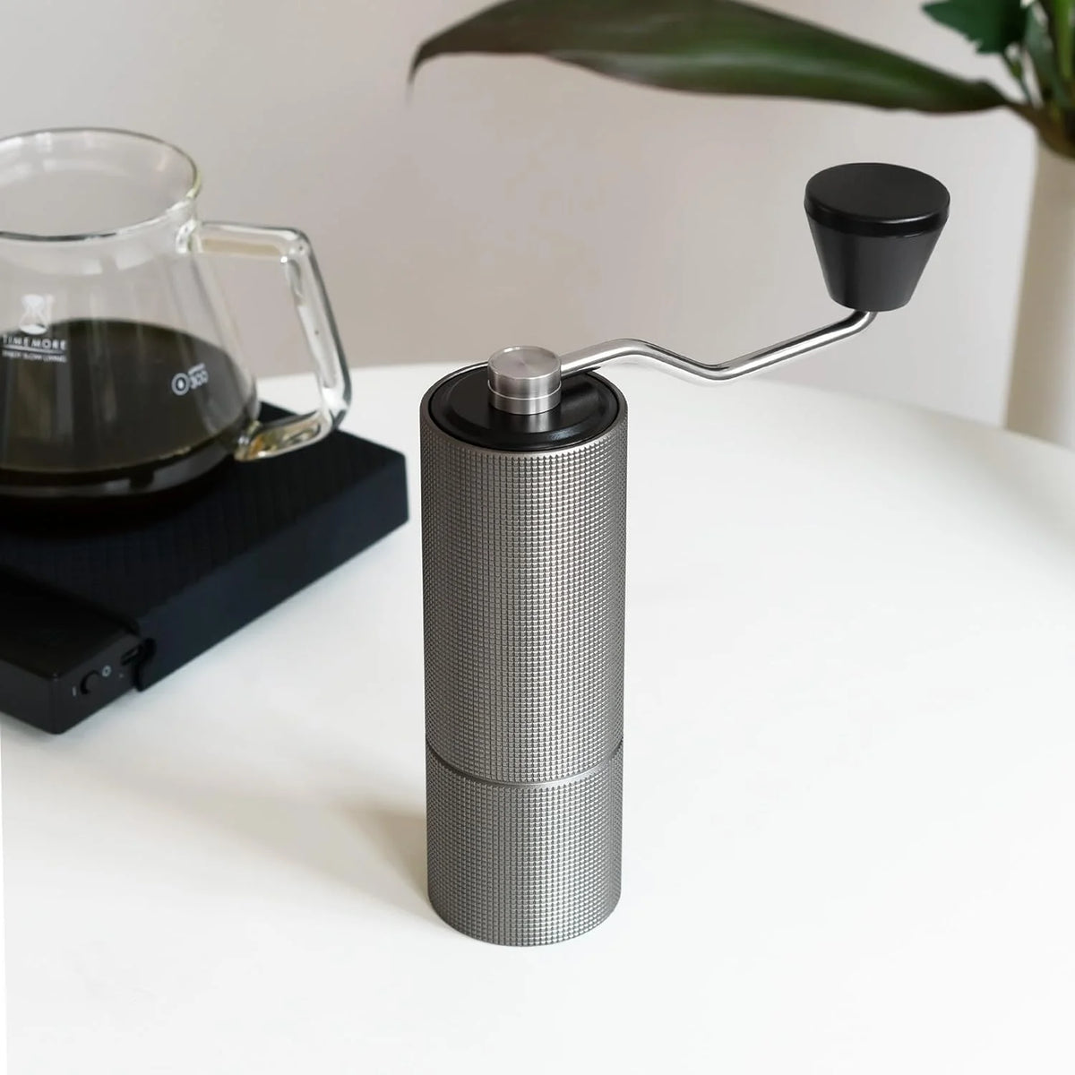 Manual Coffee Grinder with Adjustable Coarseness, 30g Stainless Steel Conical Burr R9021